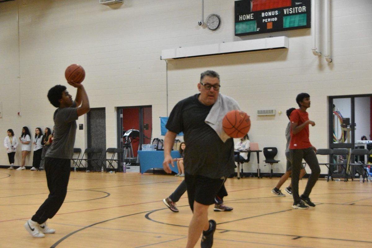 Mr. Granado dribbling the ball