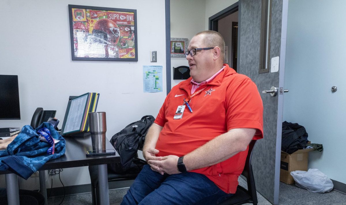 Mr. Porter while being interviewed by newspaper staff.